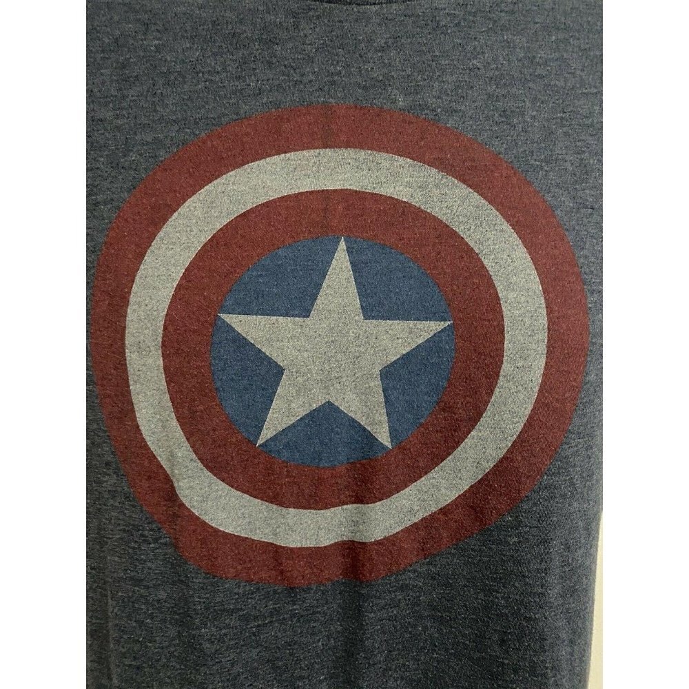 Marvel Comics Captain America Blue Graphic Tee M - Picture 2 of 5